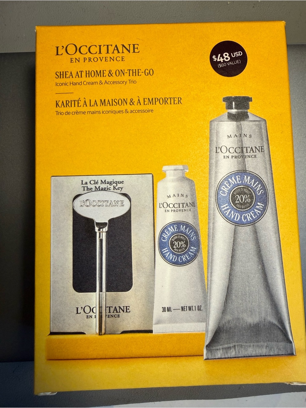 L'Occitane Shea At Home & On-The-Go Hand Cream Trio - New